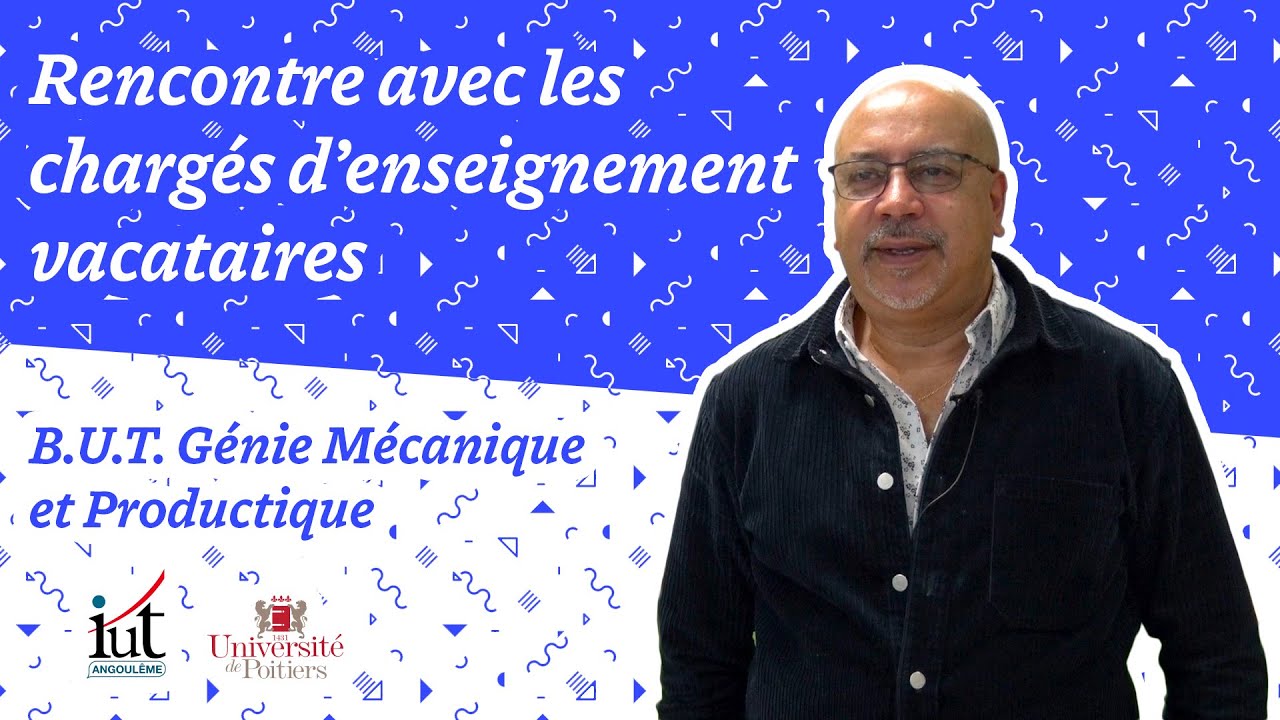 Les chargés d'enseignement vacataires à l'IUT - B.U.T. GMP