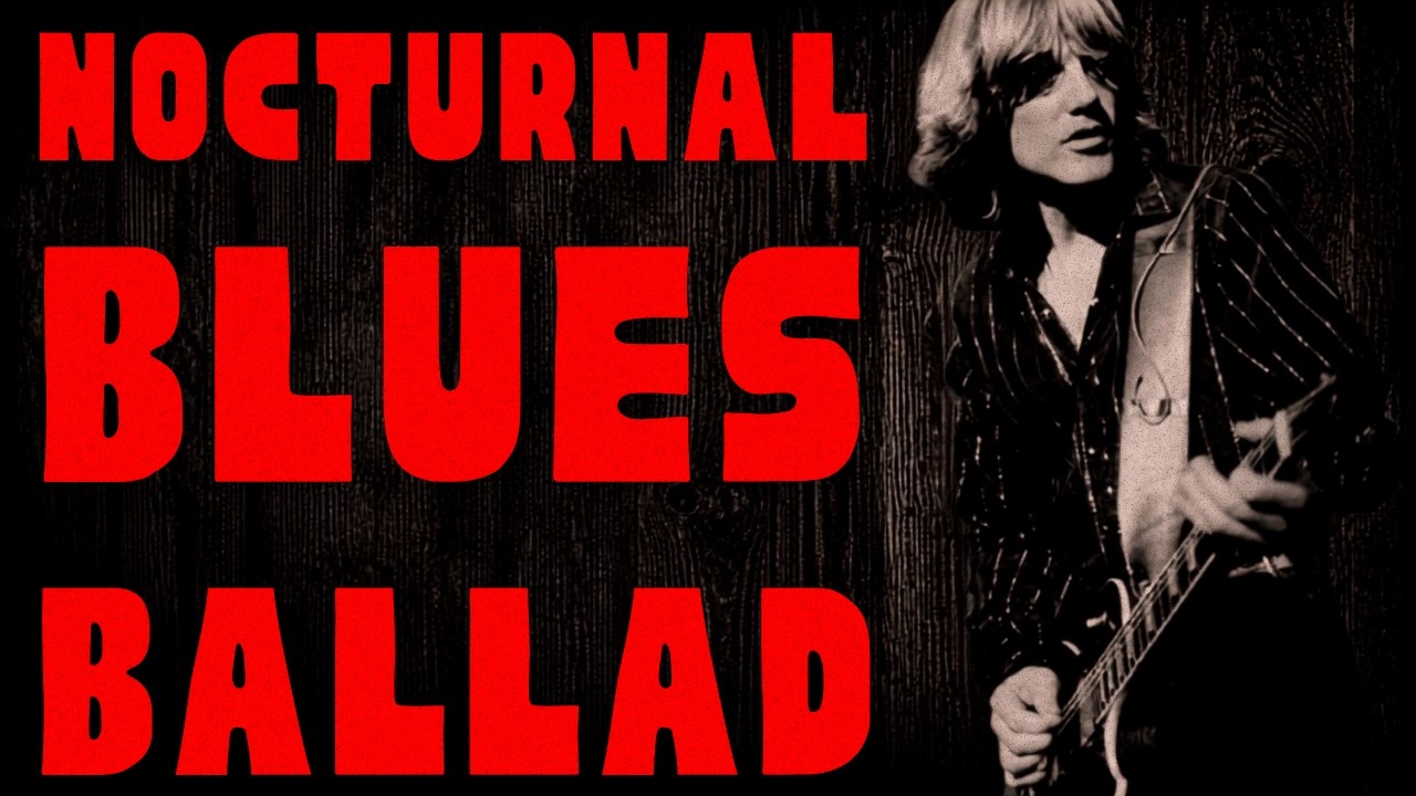 Nocturnal Blues Ballad | Guitar Backing Track in D Minor
