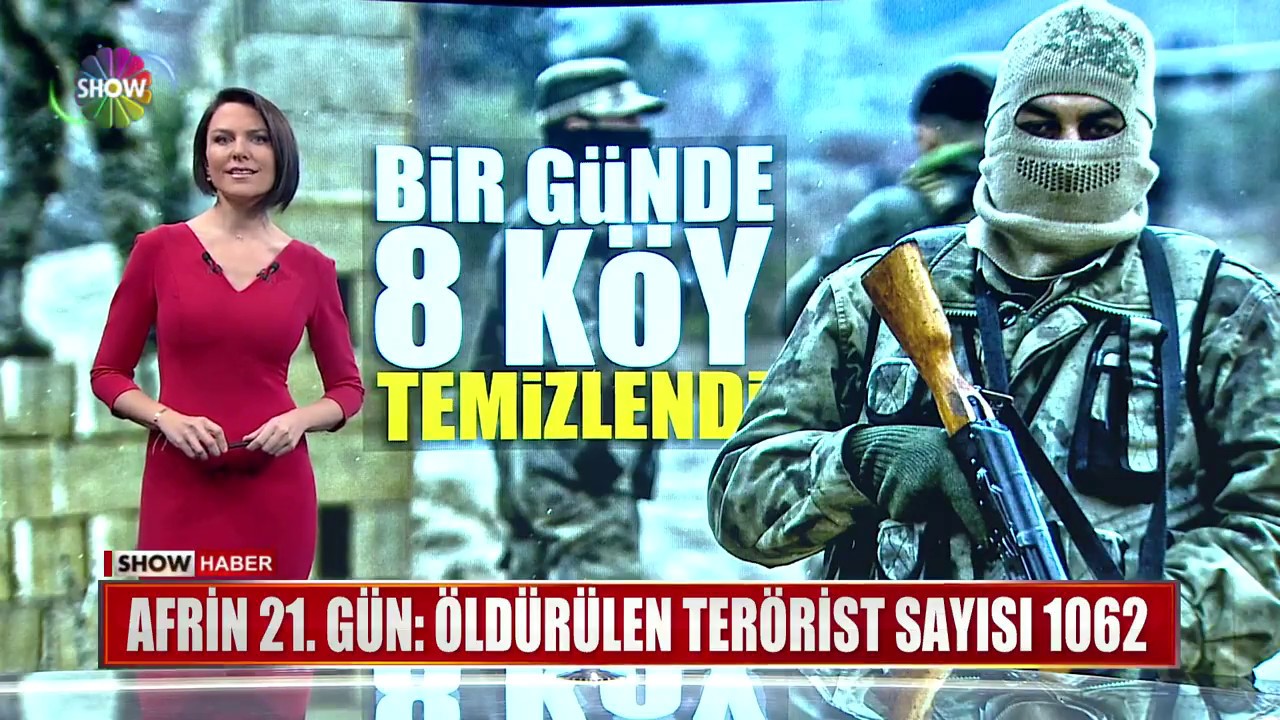 Afrin 21.Gün: Öldürülen terörist sayısı 1062