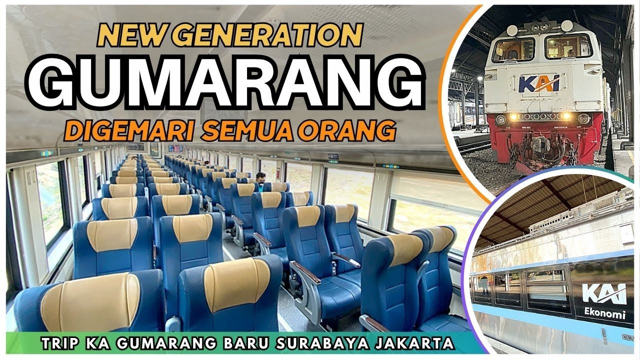 KERETA EKONOMI RASA EKSEKUTIF‼️KERETA API NYAMAN SURABAYA JAKARTA 🤩 Trip KA Gumarang New Generation