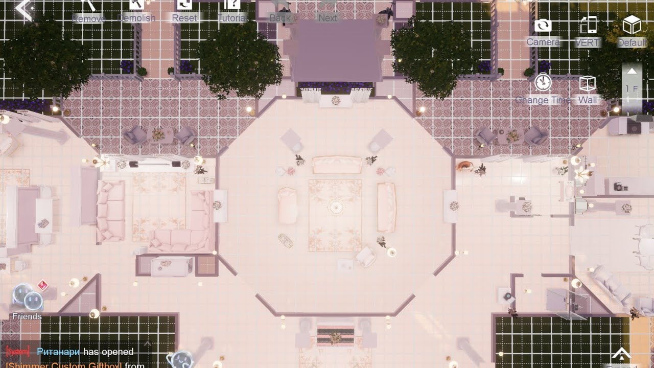 [AERIAL VIEW] Layout overview of my builds: Palace & Pink Castle - Life Makeover Global