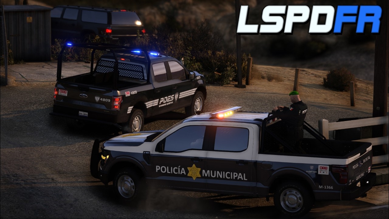 Acción pura en conjunto con Pit911 y TheAxelGamer LSPDFR 46 | Policía Querétaro