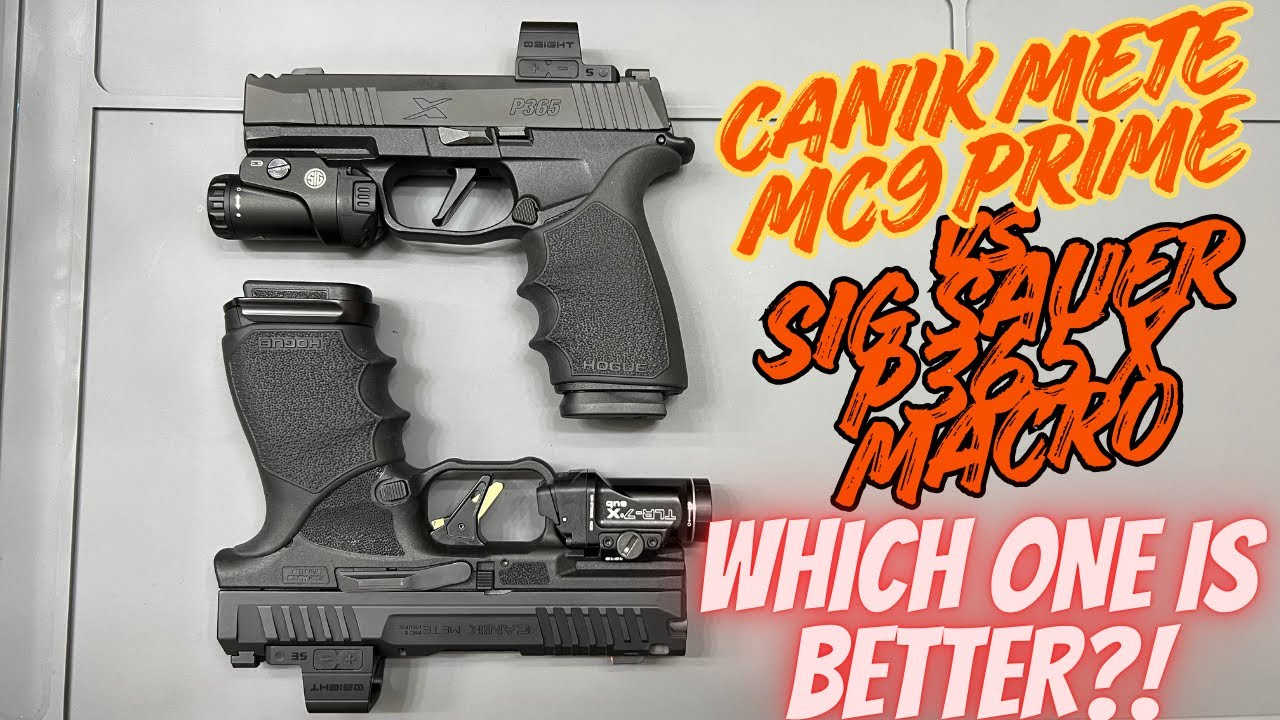 CANIK METE MC9 PRIME против SIG SAUER P365 X MACRO COMP: КАКОЙ ЛУЧШЕ? СТРЕЛЬБА ПО МИШЕНЯМ #обзор