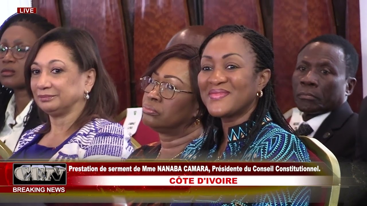 Prestation de serment de Mme NANABA CAMARA, Présidente du Conseil Constitutionnel