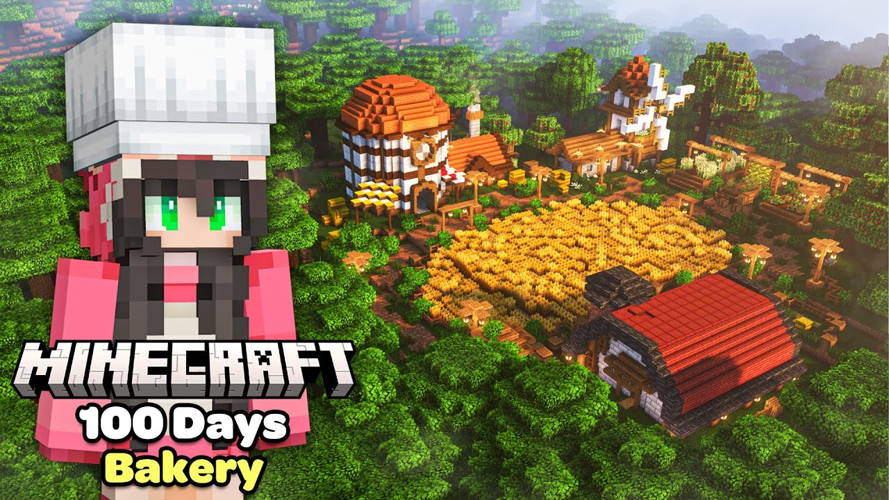 I Spent 100 Days as a Baker in Minecraft Hardcore