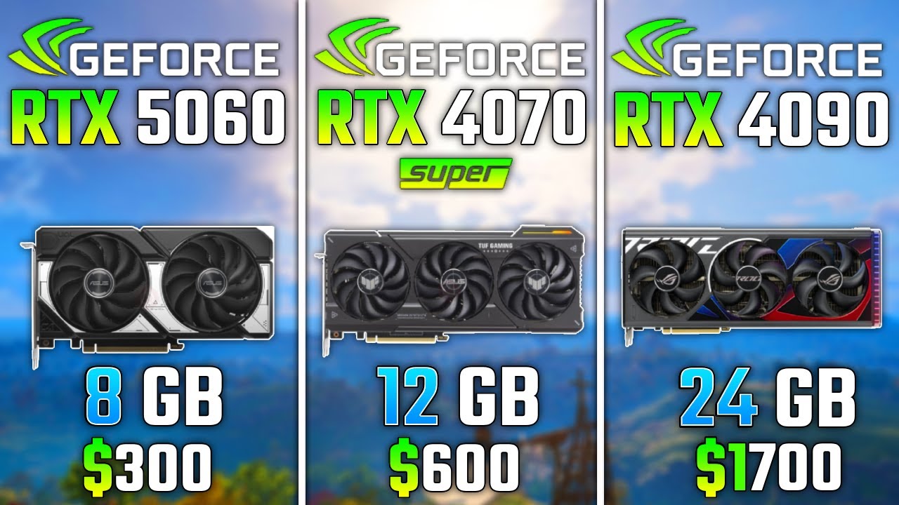 RTX 5060 vs RTX 4070 SUPER vs RTX 4090 | Test in 6 Games