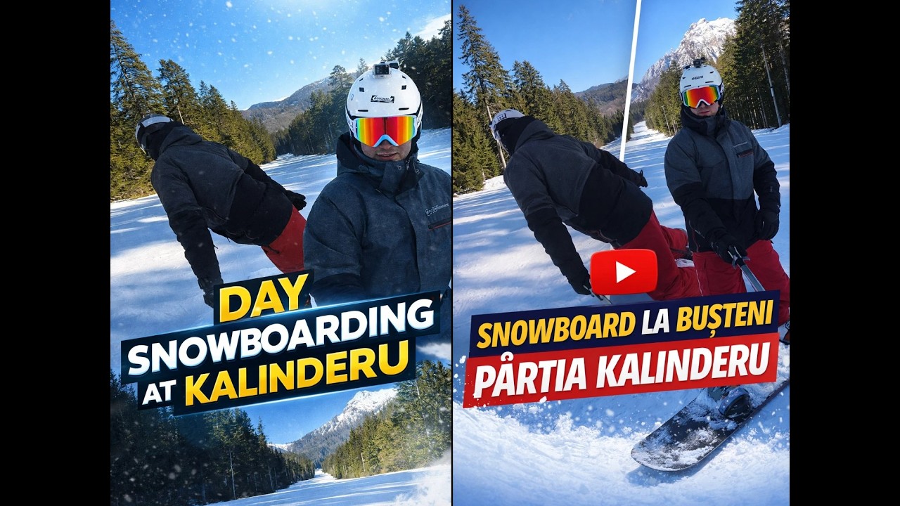 🏂 Snowboard la Busteni ❄️ Ce conditii am prins pe Kalinderu?!
