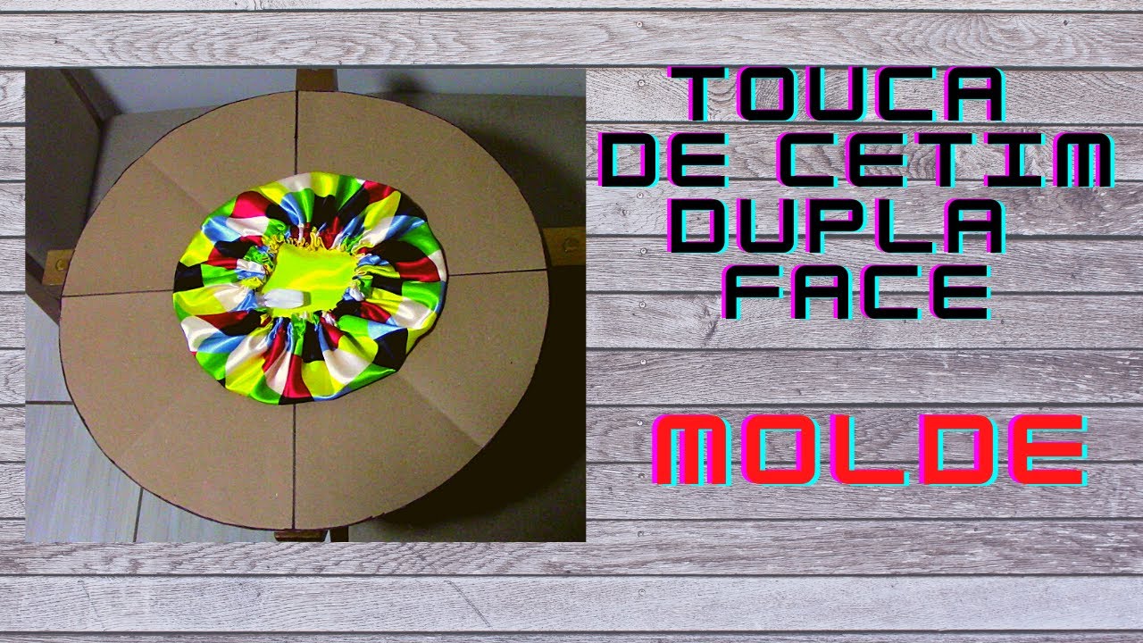 MOLDE - TOUCA DE CETIM DUPLA FACE