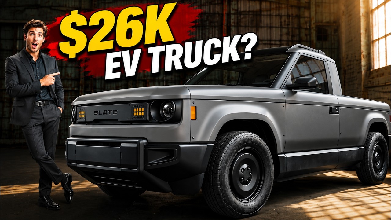 Slate Truck 2027: электрический пикап за 26 тысяч долларов, который меняет всё!