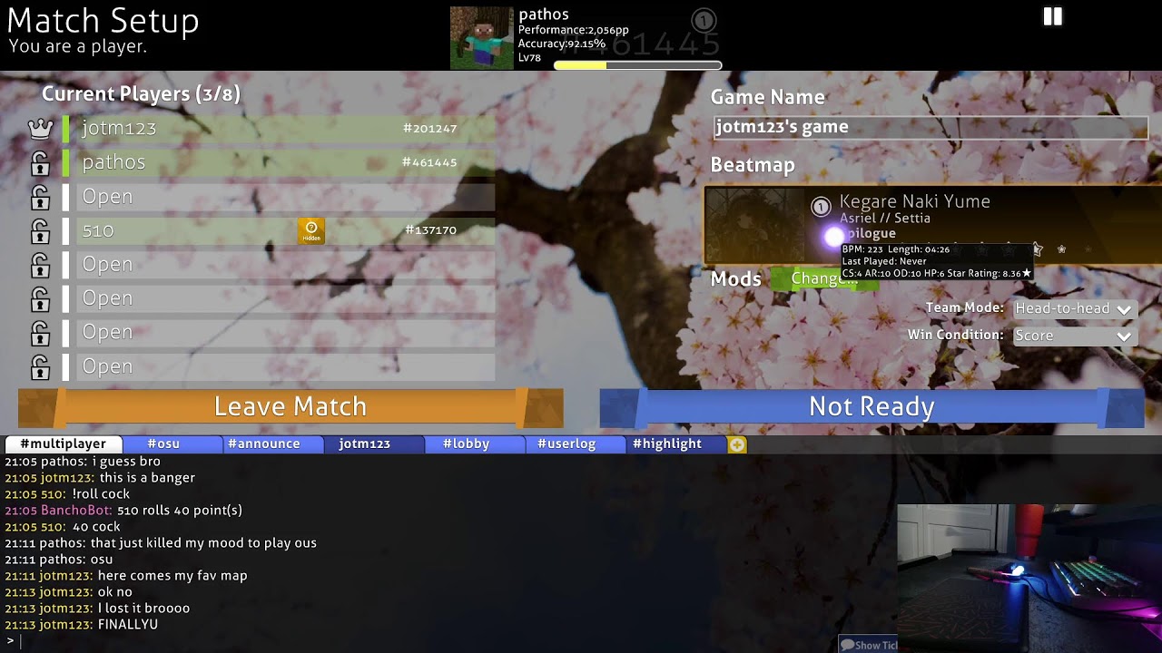 playing osu! - #461,442