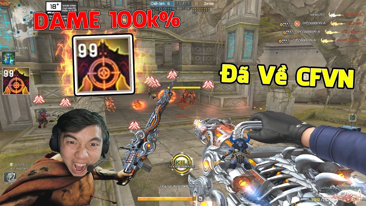 MAX Tăng Dame 1600 Kill 