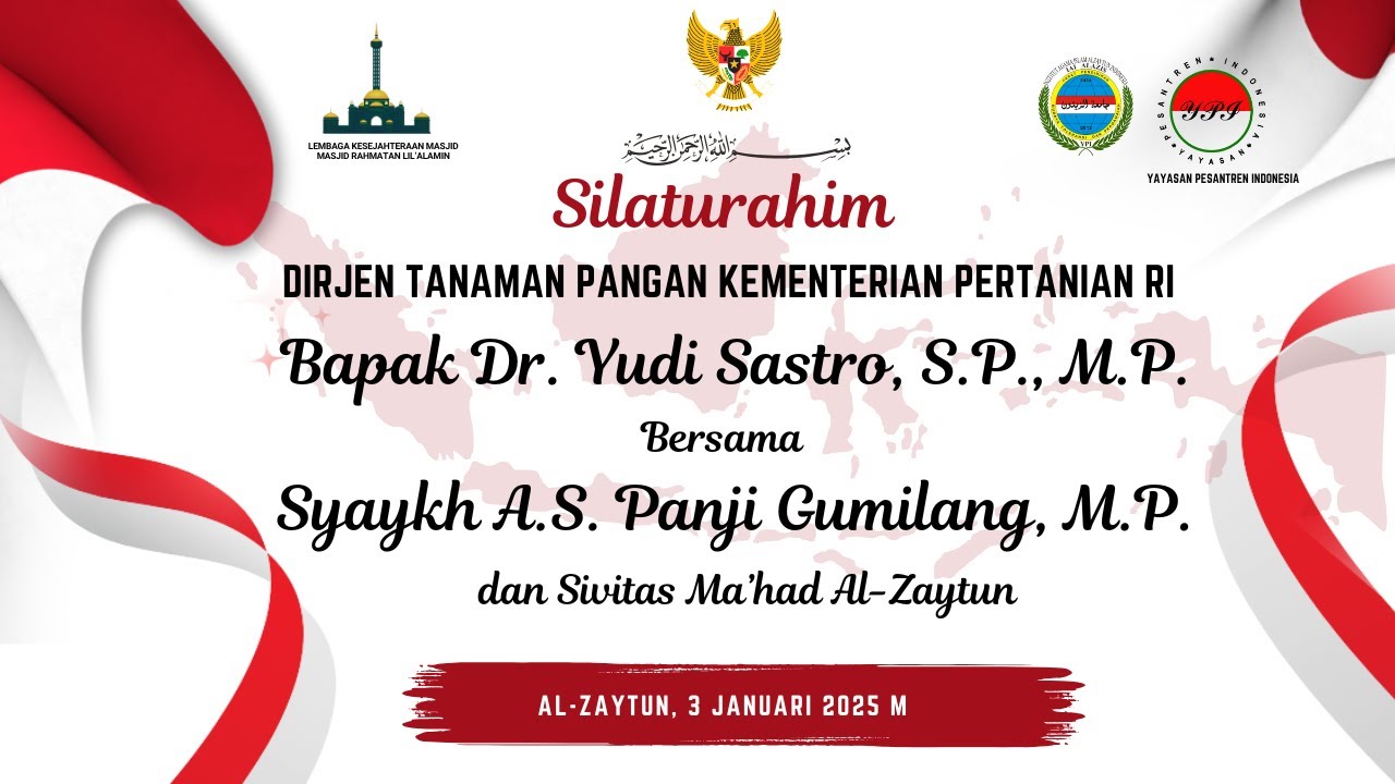 SILATURAHIM DIRJEN TANAMAN PANGAN KEMENTAN RI | Dr. Yudi Sastro, S.P., M.P., ke Al-Zaytun