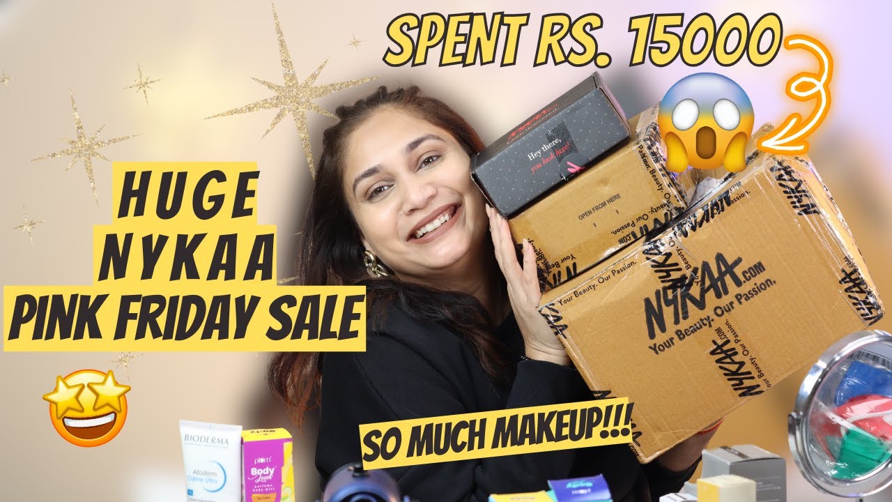HUGE Nykaa Pink Friday Sale Haul | Insight, Smashbox, Minimalist | Upto 50% off