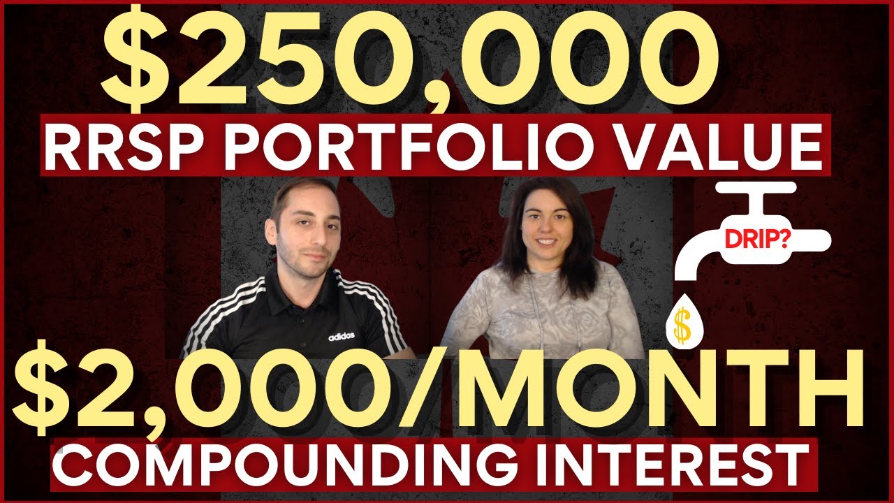$250,000 Dividend Portfolios RRSP Unveiled | 2000$/Month Compounding Interest | $4.6 Million at 65?!