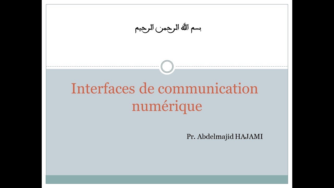 Interfaces de communication- Lignes de transmission