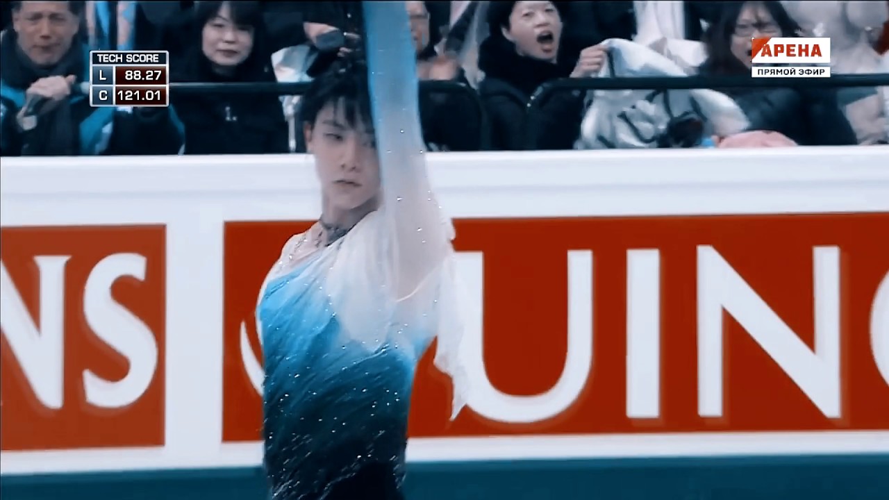 Evgenia Medvedeva and  Yuzuru Hanyu [fanmade]