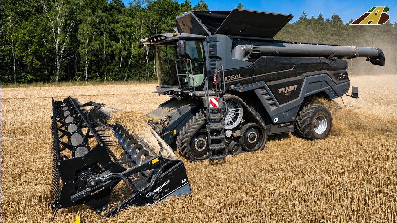 Neuer FENDT Mähdrescher IDEAL 7T ohne LENKRAD Getreideernte NEW Combine Harvester NO Steering Wheel