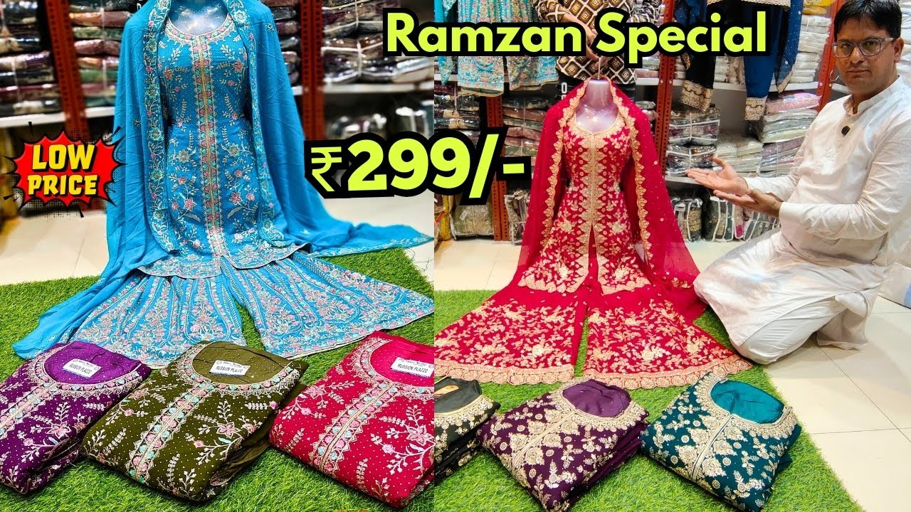 Hyderabad Wholesale Dress Materials Fancy Work Suits Pakistani Cotton Suits | GM Suits