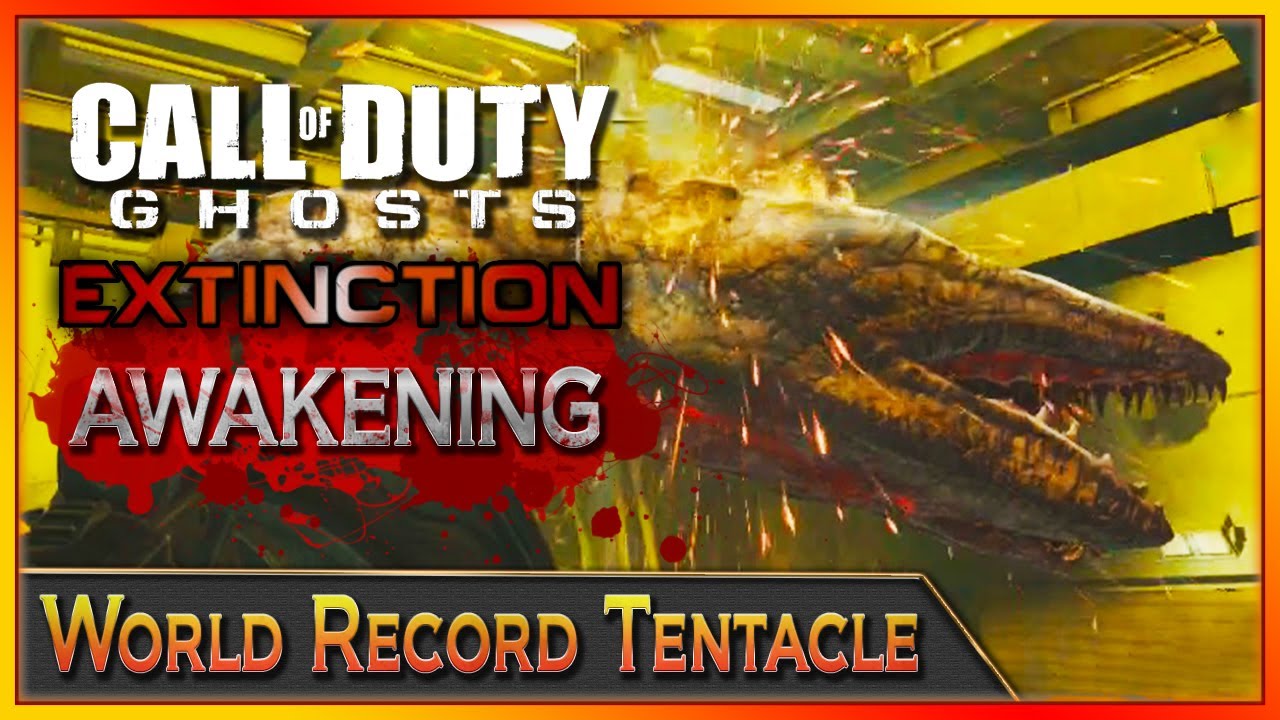 COD Ghosts Mayday DLC | "World Record" "Tentacle Kill" (COD Extinction Devastation DLC)