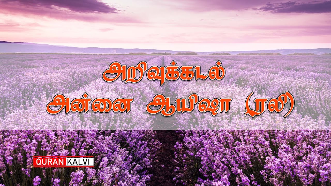 அறிவுக்கடல் அன்னை ஆயிஷா ( ரலி )  | ஜும்ஆ தமிழாக்கம் |