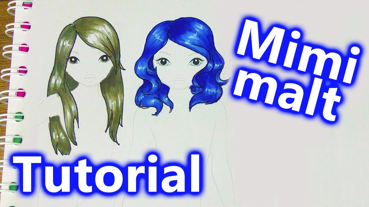 HAARE malen Topmodel | Mimis ERSTES Tutorialvideo für euch! | Wie malt man Haare? DIY Kids Club