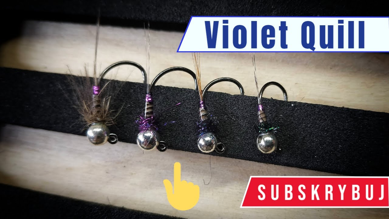 Violet Tip Quill Jig-Nimfa Jig #sztucznemuchy