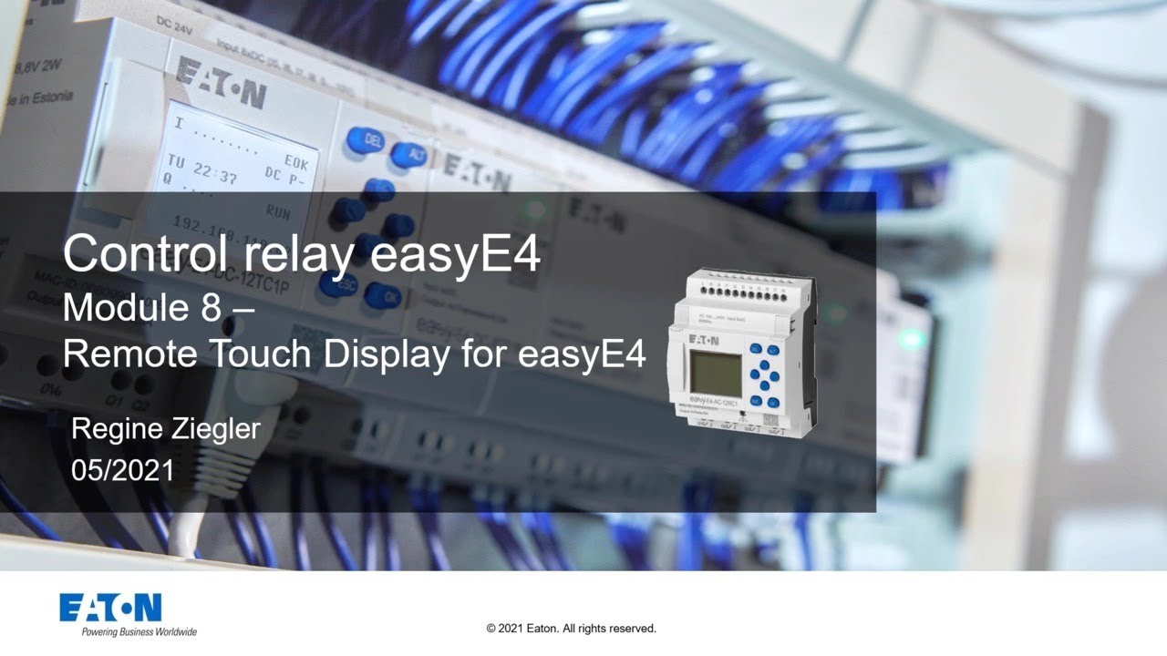 Eaton easyE4: Remote touch display