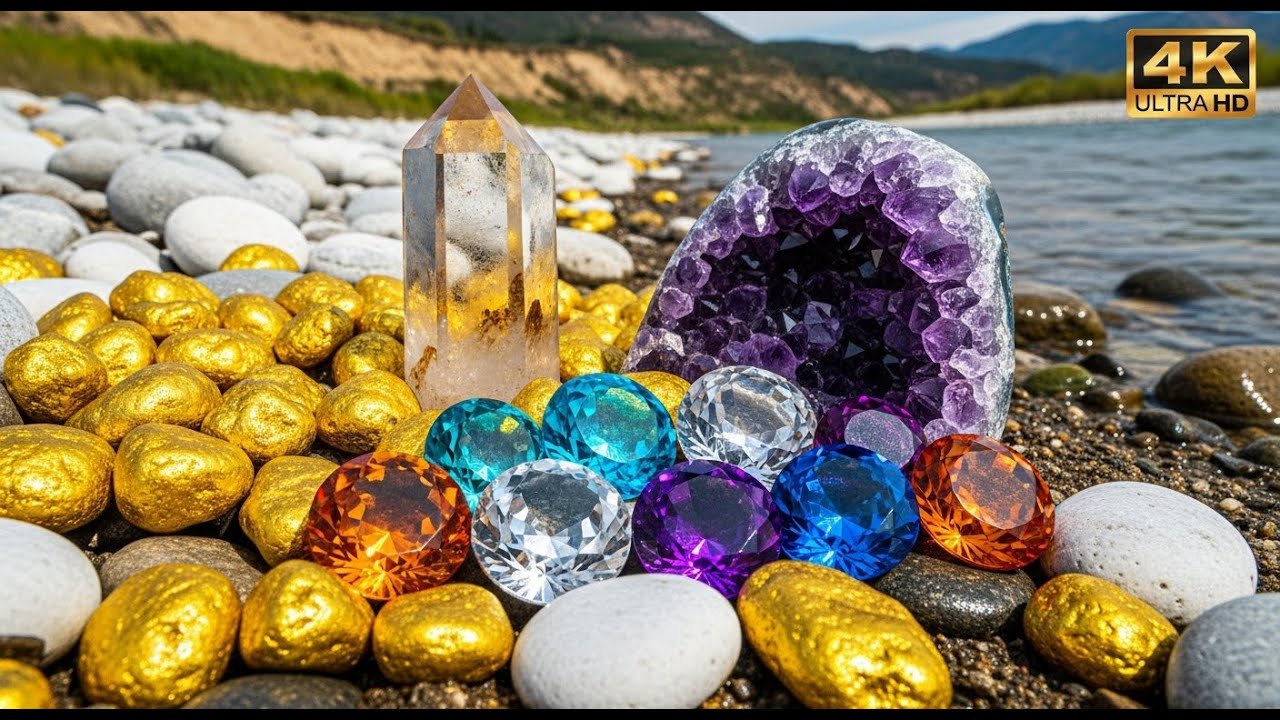 Dig up the hidden treasure at the riverbank!