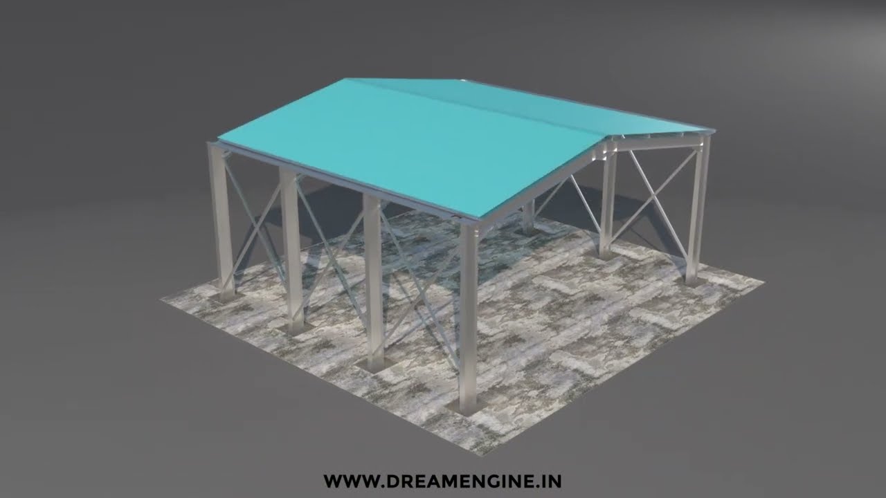 PEB Construction Assembly Explainer 3D Animation Video - Dream Engine Animation Studio, Navi Mumbai