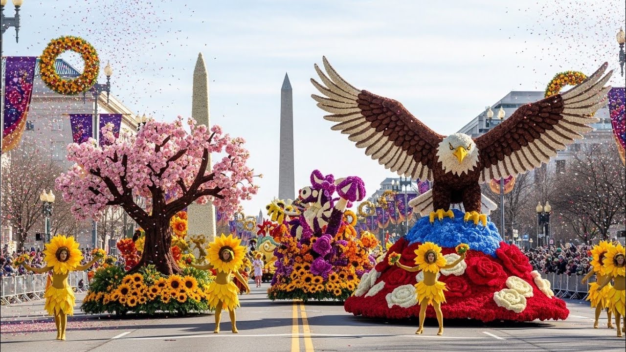 Washington D.C. Flower Parade 2026 🌸 Stunning Floral Floats & Grand Carnival Atmosphere