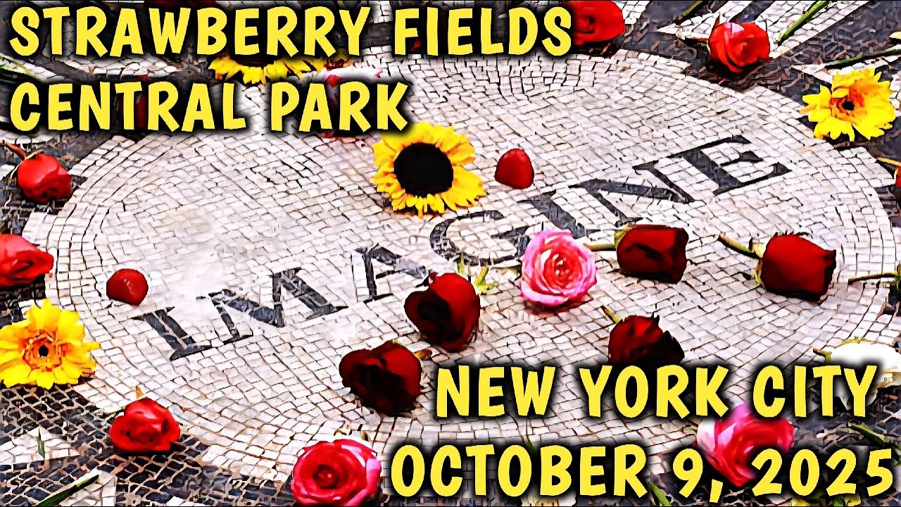 John Lennon 85th Birthday in Central Park 2025 NYC LIVE • John Lennon Memorial in Strawberry Fields
