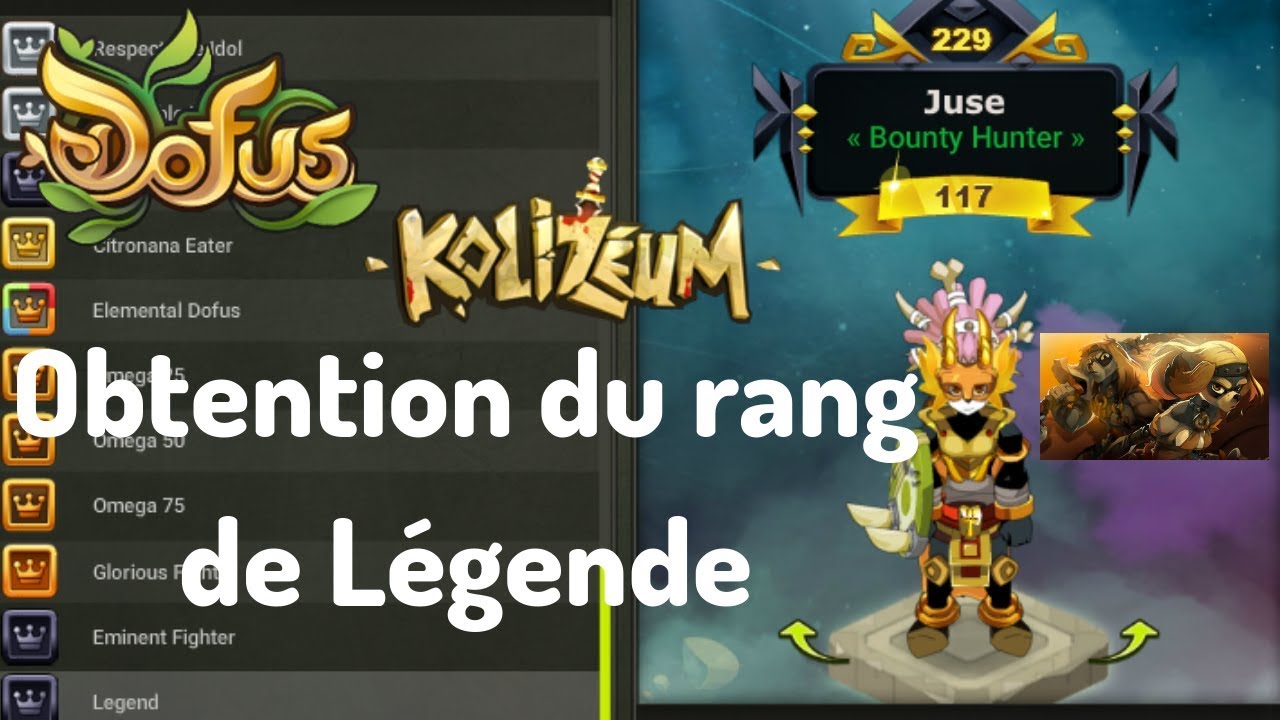 Ouginak 200 Obtention du rang de L&eacute;gende / Obtaining Legend in 3v3 Solo Koli Season 1 - Dofus 2.48