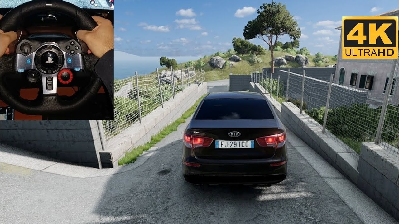 Kia Rio BeamNG.drive | Realistic Driving & Ultra Realistic Crashes [4K Gameplay]