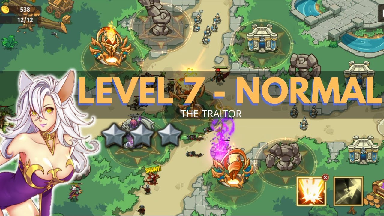 Kingdom War TD: Level 7 NORMAL / GAMEPLAY  / GUIDE / WALKTHROUGH / Legends Defense