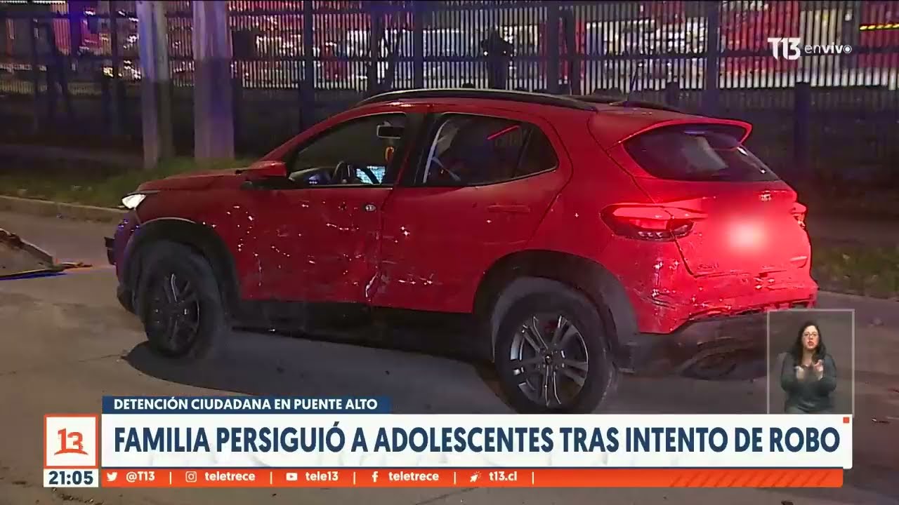 Detención ciudadana en Puente Alto: Familia persiguió a adolescentes tras intento de robo