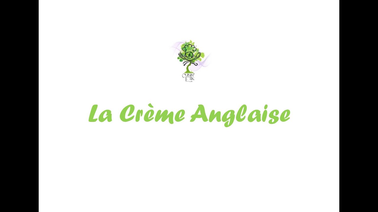 La crème anglaise 100% végétale