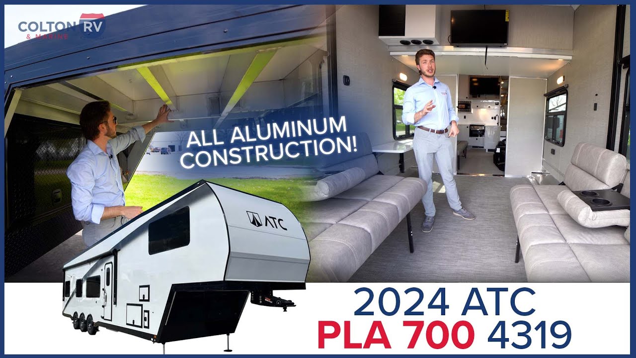 All Aluminum Construction! 2024 ATC PLA 700 4319 Fifth Wheel Toy Hauler Tour
