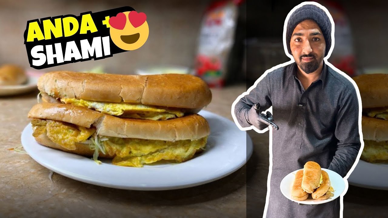 Street Style Anda Shami Burger Recipe | Tasty Anda Shami Burger Ka Mazedar Tarika | VLOGS