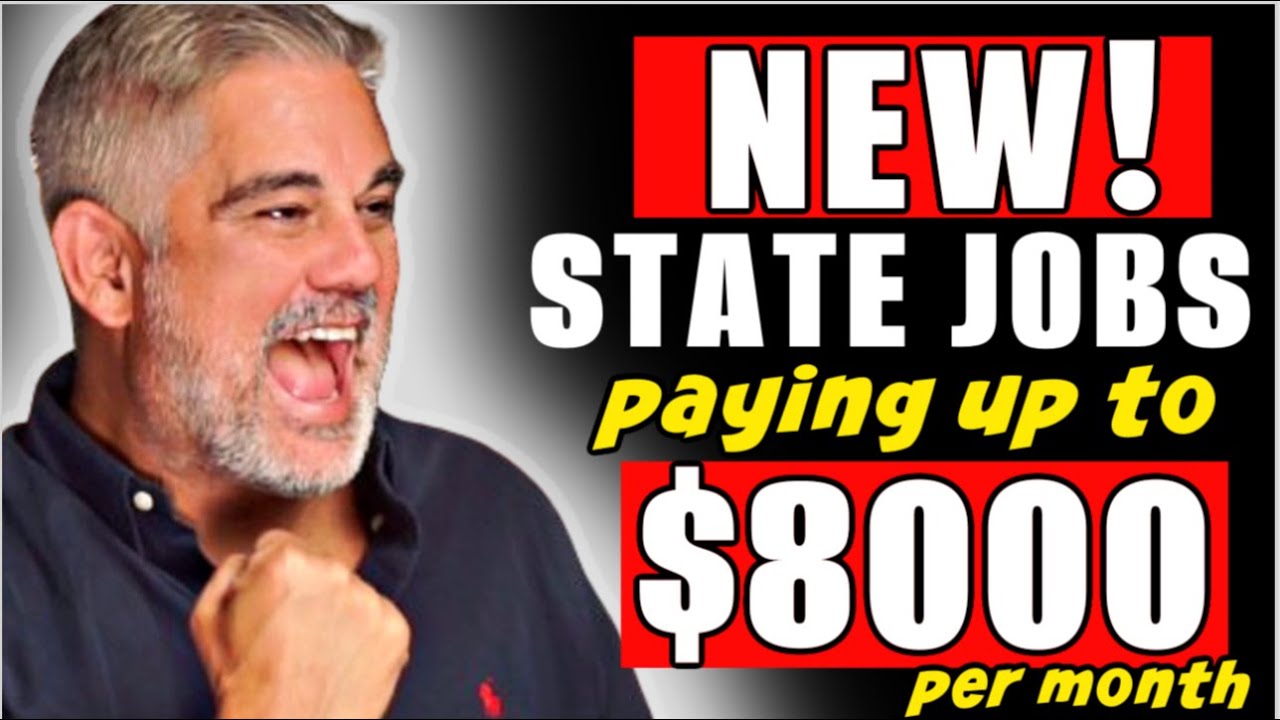 NEW! State Jobs Announced Paying Up To $8000 Per Month | No Degree Required | Sacramento California