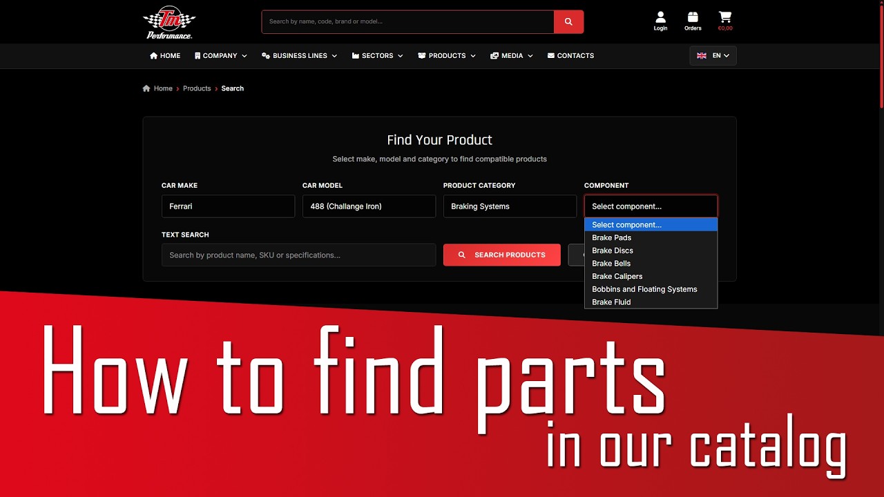 How to Use the TM Performance Catalog | Product Search Tutorial