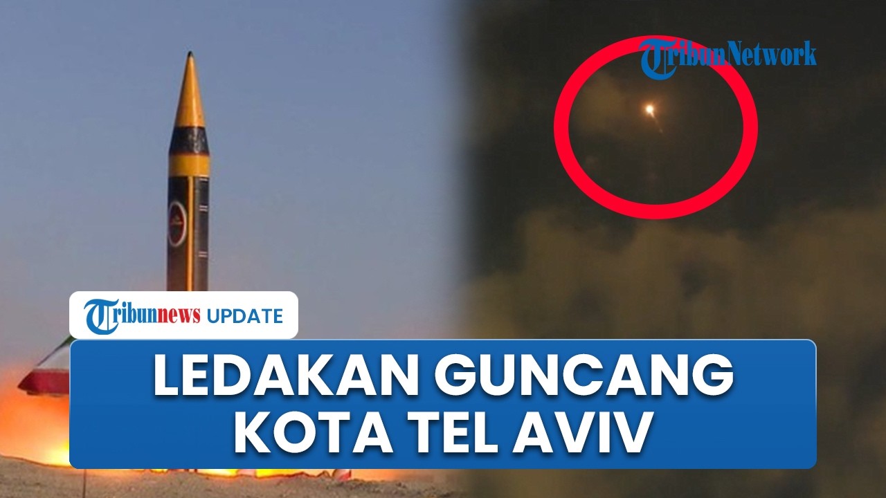 Rudal Iran Kembali Hantam Kota Terbesar Israel, Ledakan Terdengar seusai Bola Api Jatuh di Tel Aviv