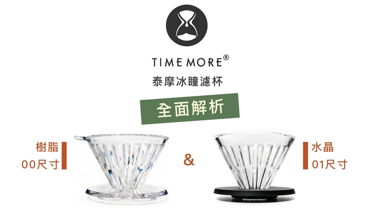 〔學長開箱〕Timemore 冰瞳濾杯原來並不是你想像中的那樣！00與01的差異？塑膠材質與水晶材質的差異？深度解析泰摩冰瞳濾杯！以及抽獎活動！
