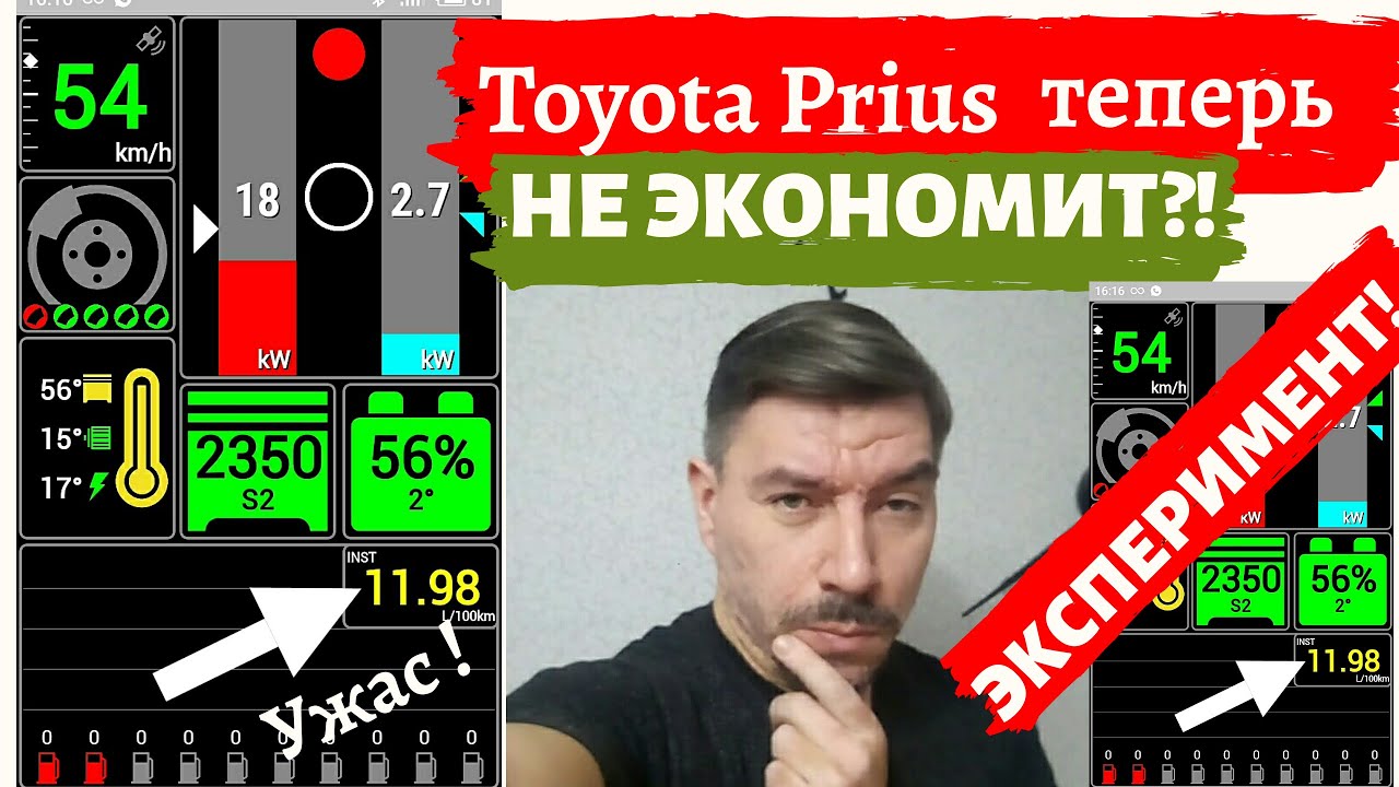 Расход топлива/ Toyota Prius не экономит топливо? Эксперимент!