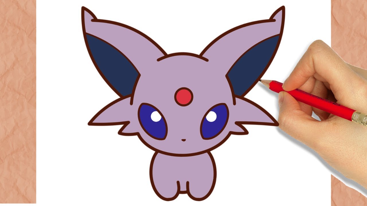 Como Dibujar a Espeon I Facil I paso a paso