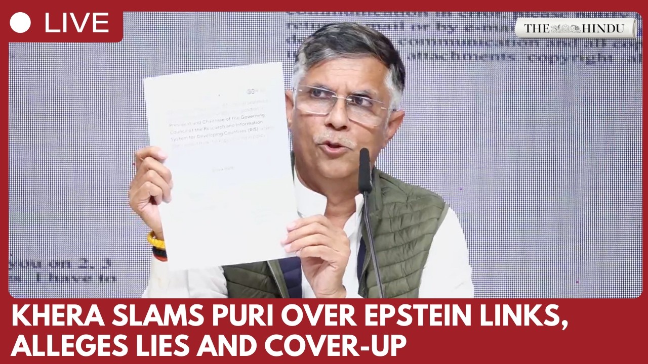 Pawan Khera attacks Hardeep Singh Puri over alleged Epstein links, calls his statements false