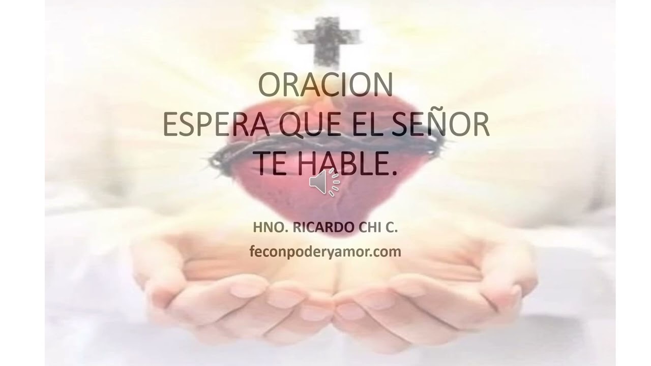 Espera que el Señor te hable 