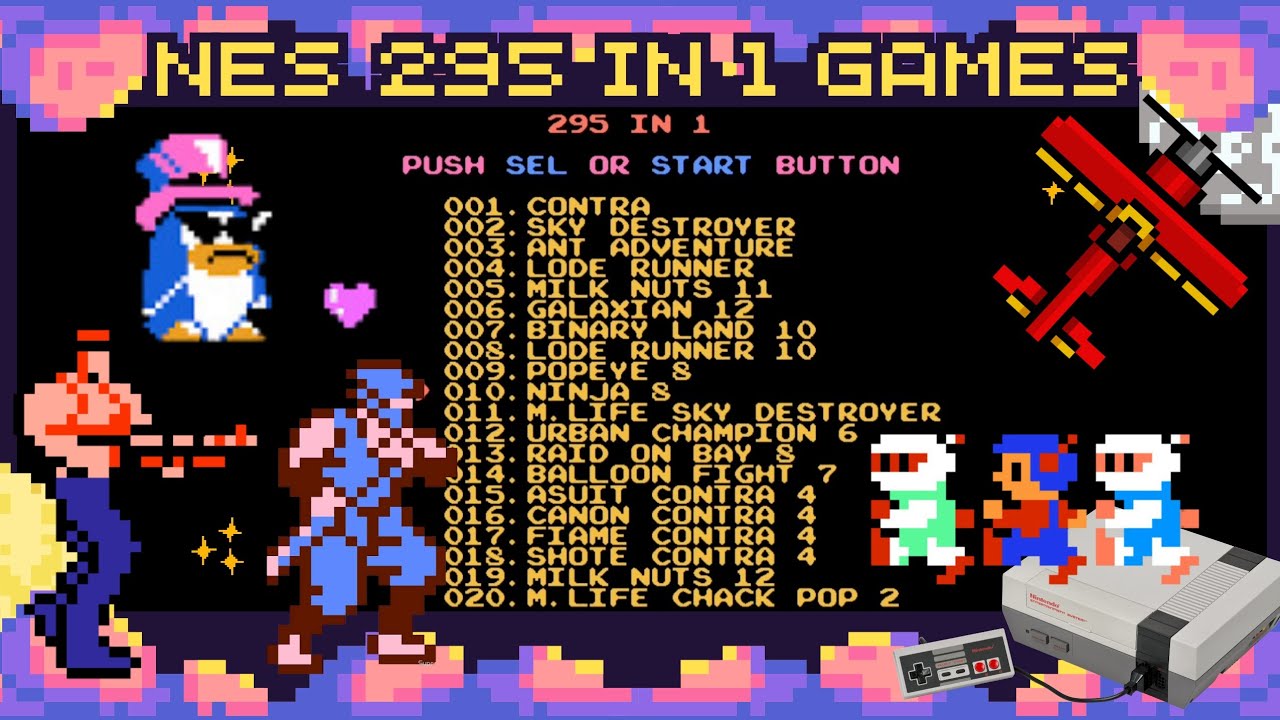 Nes 295 in 1 Gamplay : Classic Games Tested #nes #nesgameplay