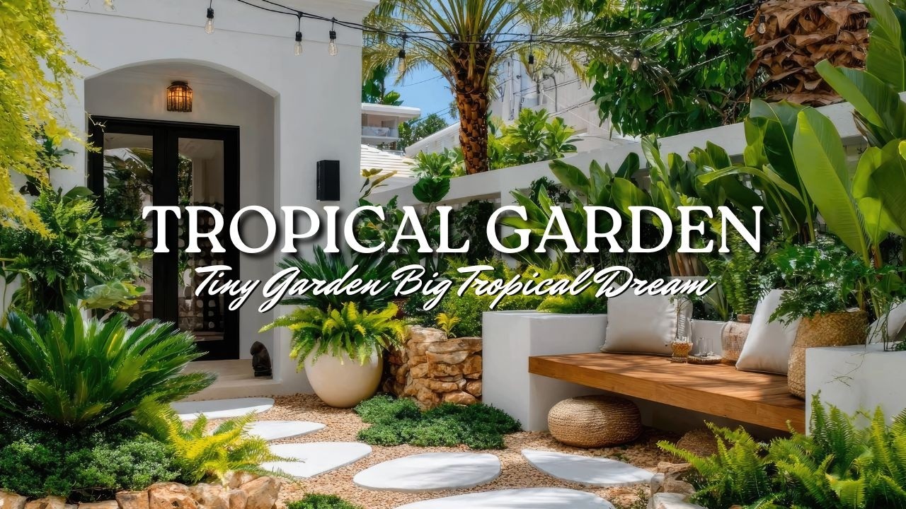Create Your Modern Tropical Garden Paradise 2026: Lush & Minimalist Designs​