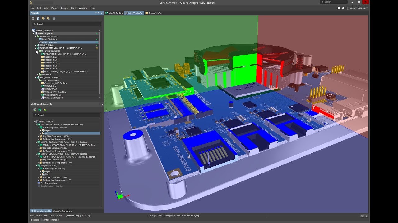 Altium Designer 18 - Multiboard design