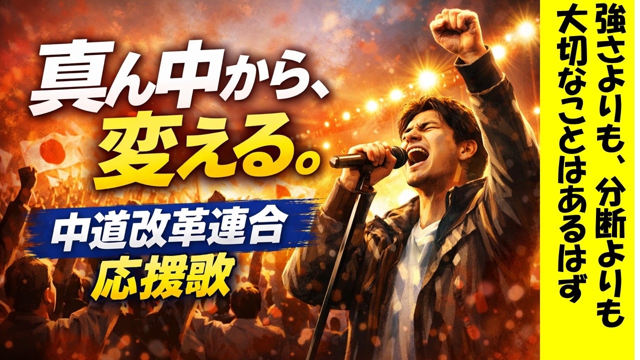 【応援歌】中道改革連合｜いま、真ん中から日本を動かす #中道応援歌